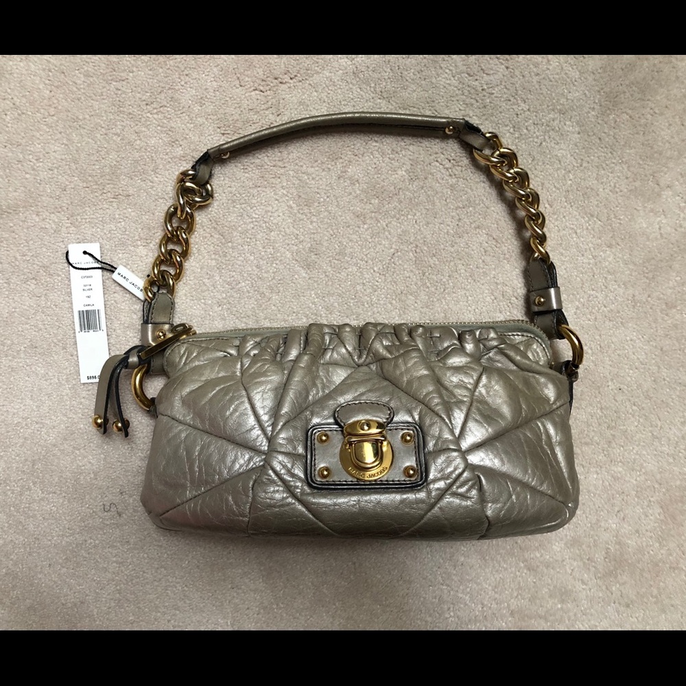 Marc Jacobs Silver Leather Patchwork Camilla Bag - image 1